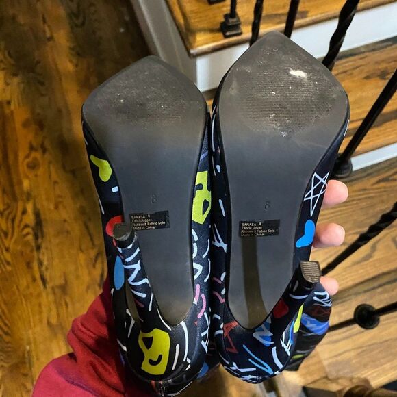 Lemon drop privileged Heels Thigh high Womens Size 8 Stunning - Picture 11 of 12